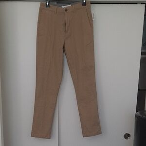 Amazon Essentials Tan Chinos Straight Leg Cotton Blend
